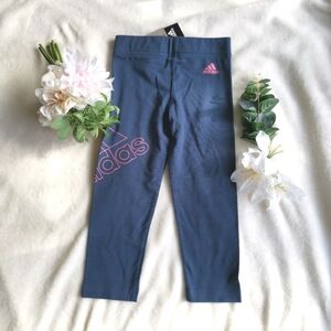 💕2/$20💕Adidas Girls Logo‎ Dark Blue Leggings.